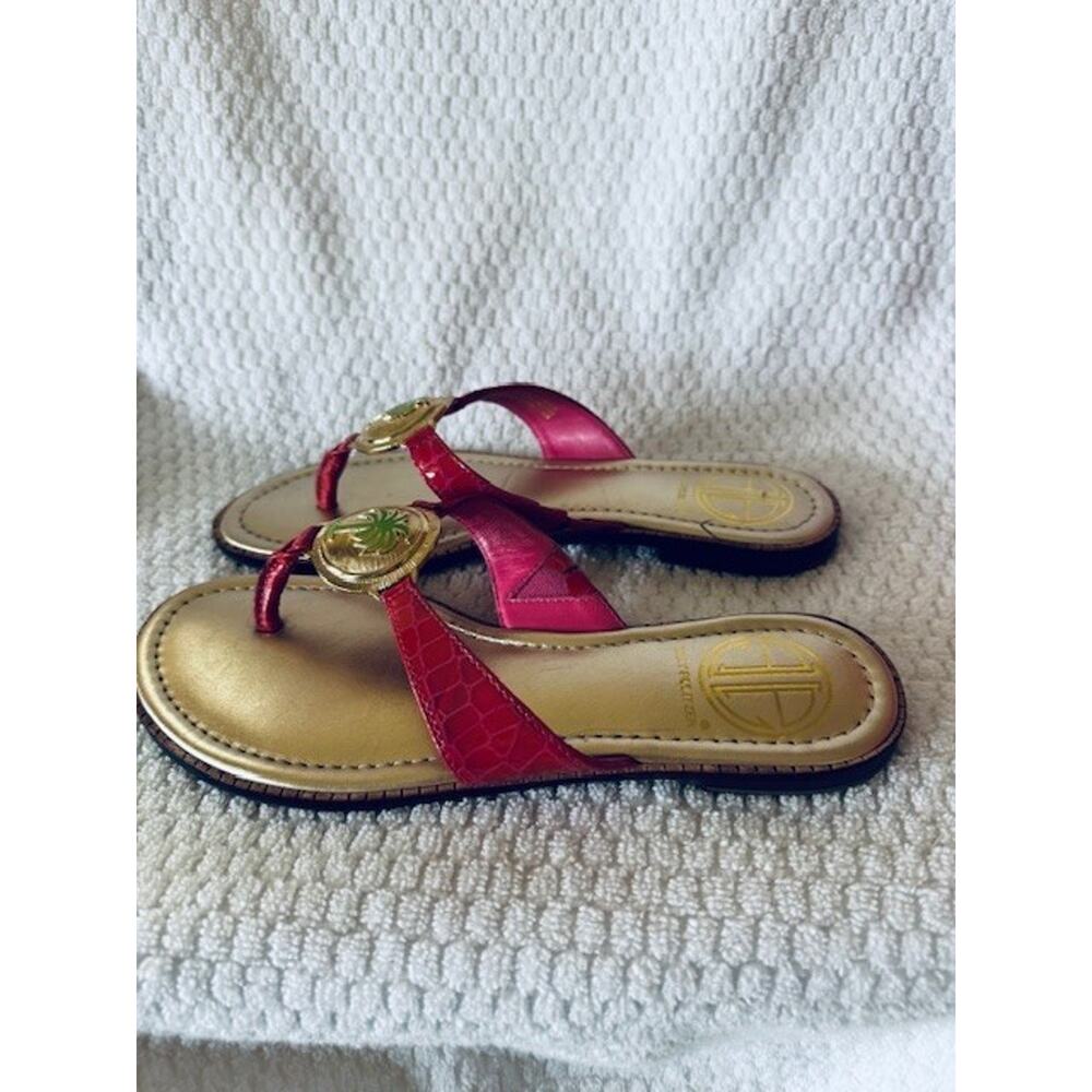 Lilly Pulitzer Palmtastic Thong Sandal • Daiquiri Pink • NWB • Sz 6 • RARE - Picture 2 of 9